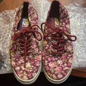 Vans floral print shoe